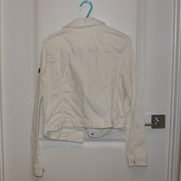 Tommy Hilfiger White Denim Jacket - Picture 2 of 3